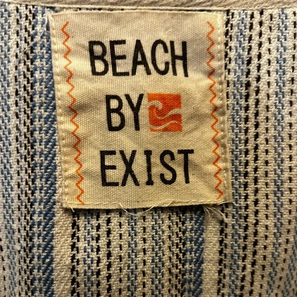 Beach By Exist Blue and White Striped Pullover - Picture 5 of 10